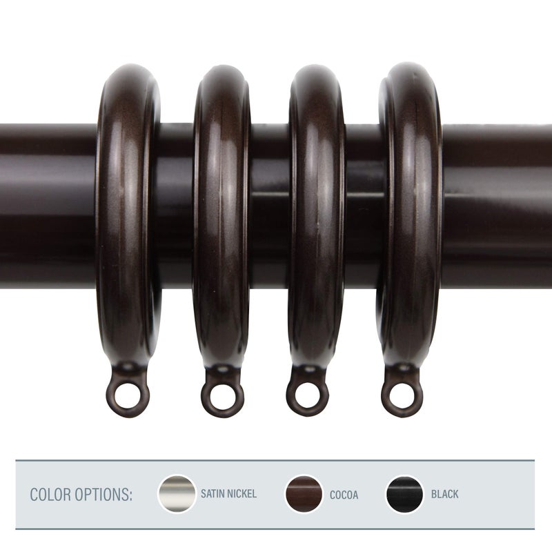 Rod Desyne Decorative 1.75 inch Eyelet Rings - Cocoa - Image 2